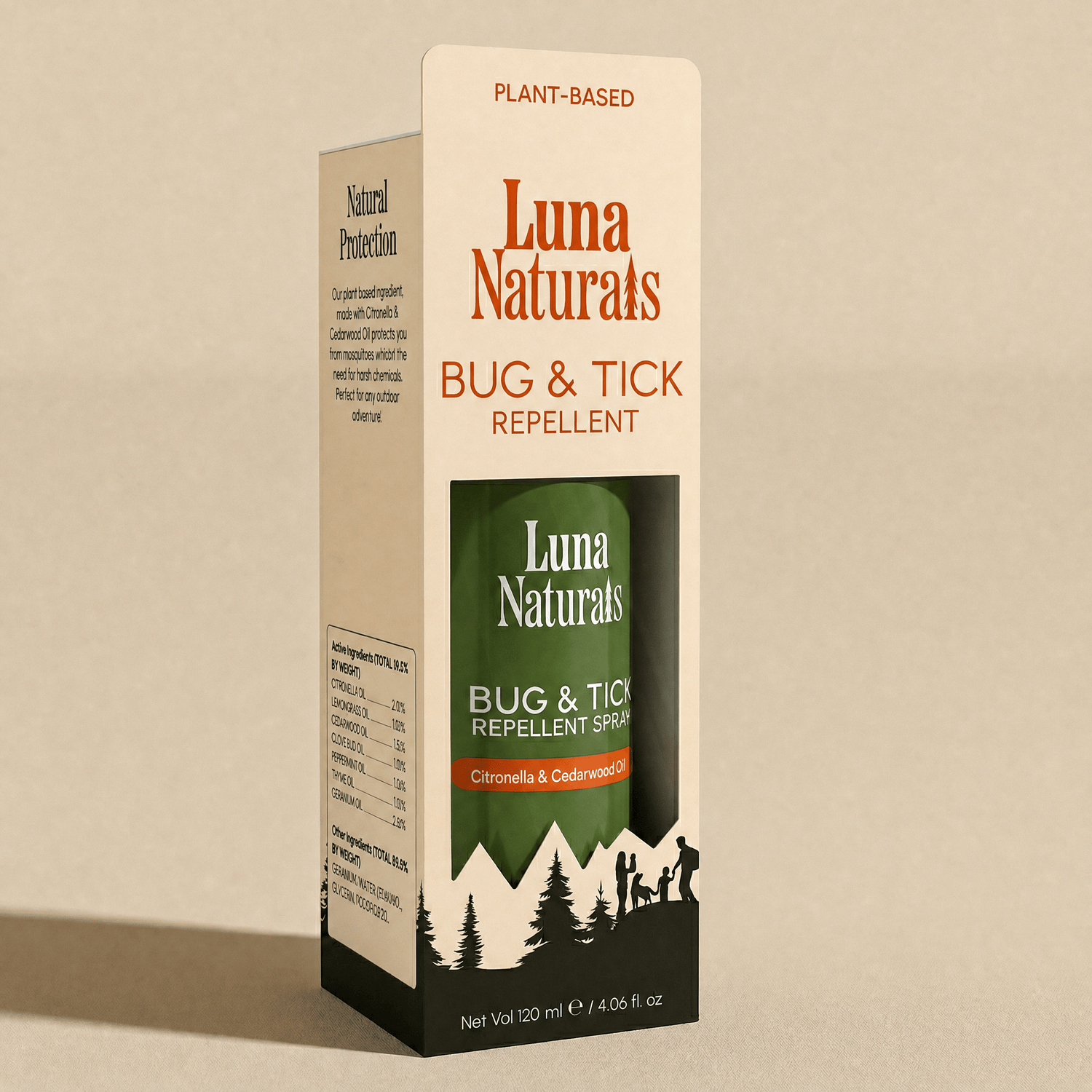 Luna Naturals - Natural Bug &amp; Tick Repellent Spray — Citronella | 120ml - The Look and Co