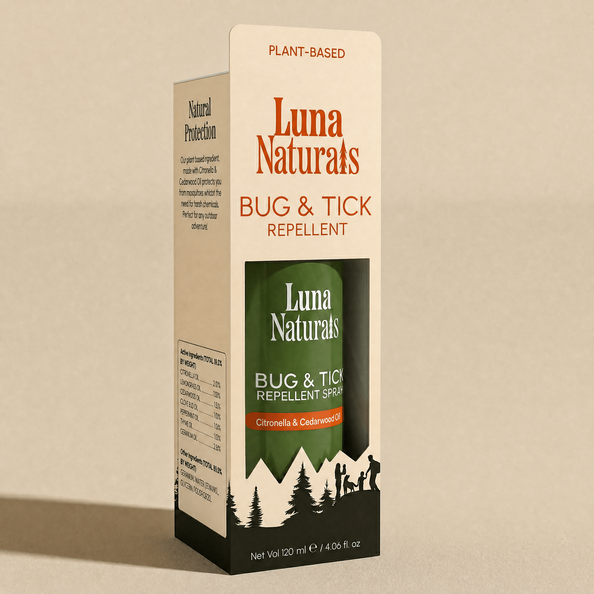 Luna Naturals - Natural Bug &amp; Tick Repellent Spray — Citronella | 120ml - The Look and Co