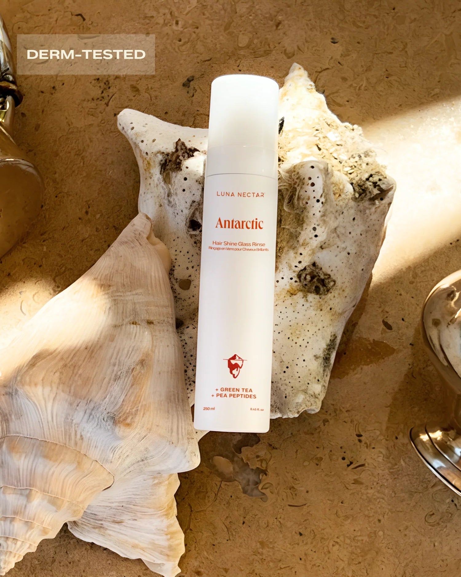 Luna Nectar Antarctic ACV Hair Shine Glass Rinse - The Look and Co