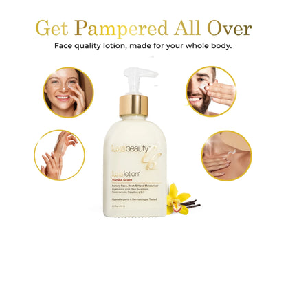 Luxe Beauty Face, Neck &amp; Hand Moisturizer - Vanilla Scent - The Look and Co
