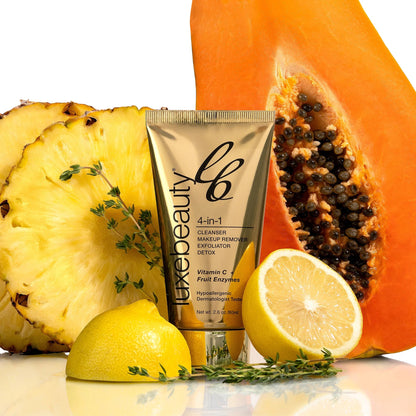 Luxe Beauty Travel 4 in 1 Vegan Skin Cleanser - The Look and Co