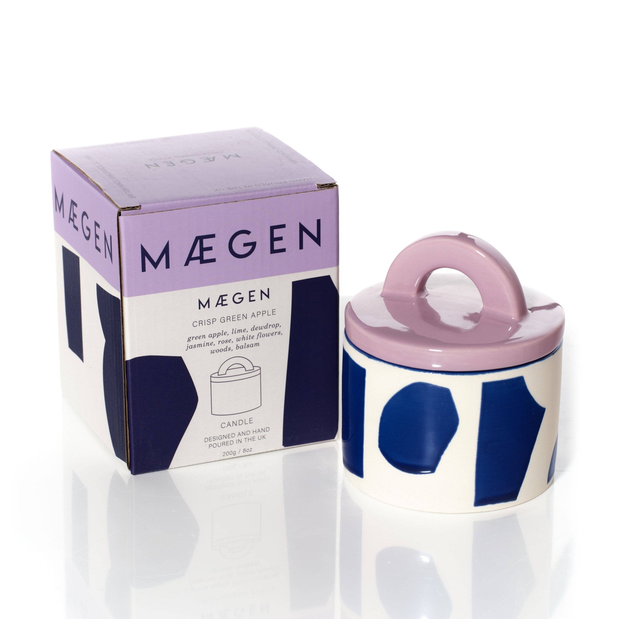 MÆGEN - Pablo Pots Candle - Crisp Green Apple - The Look and Co