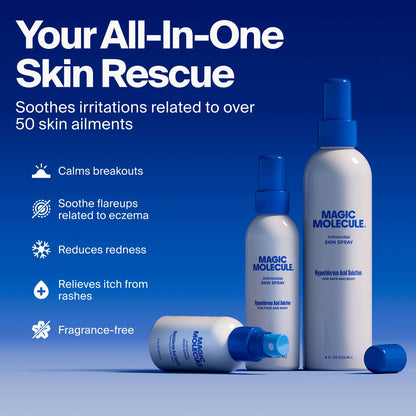 Magic Molecule - Magic Molecule Hypochlorous Acid Spray: 16ct Travel 3.4oz - The Look and Co