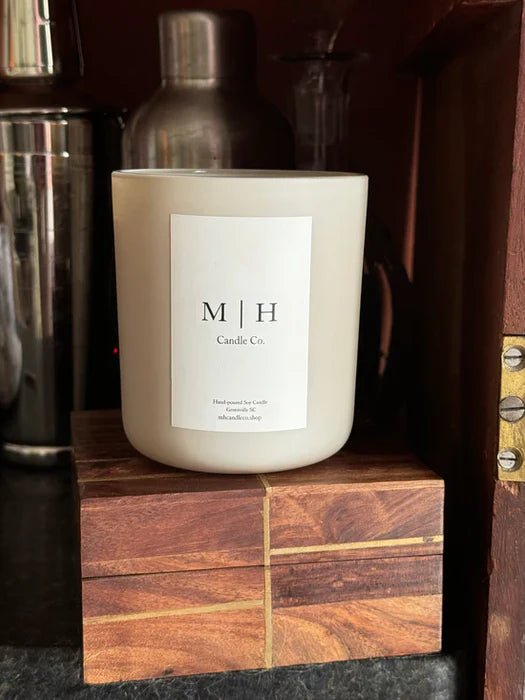MH Candles | (seasonal) Palo Santo + Sage Candle - The Look and Co