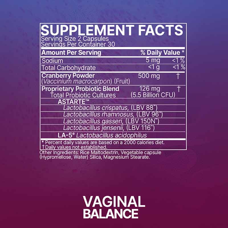 Microbiome Labs Vaginal Balance - The Look and Co