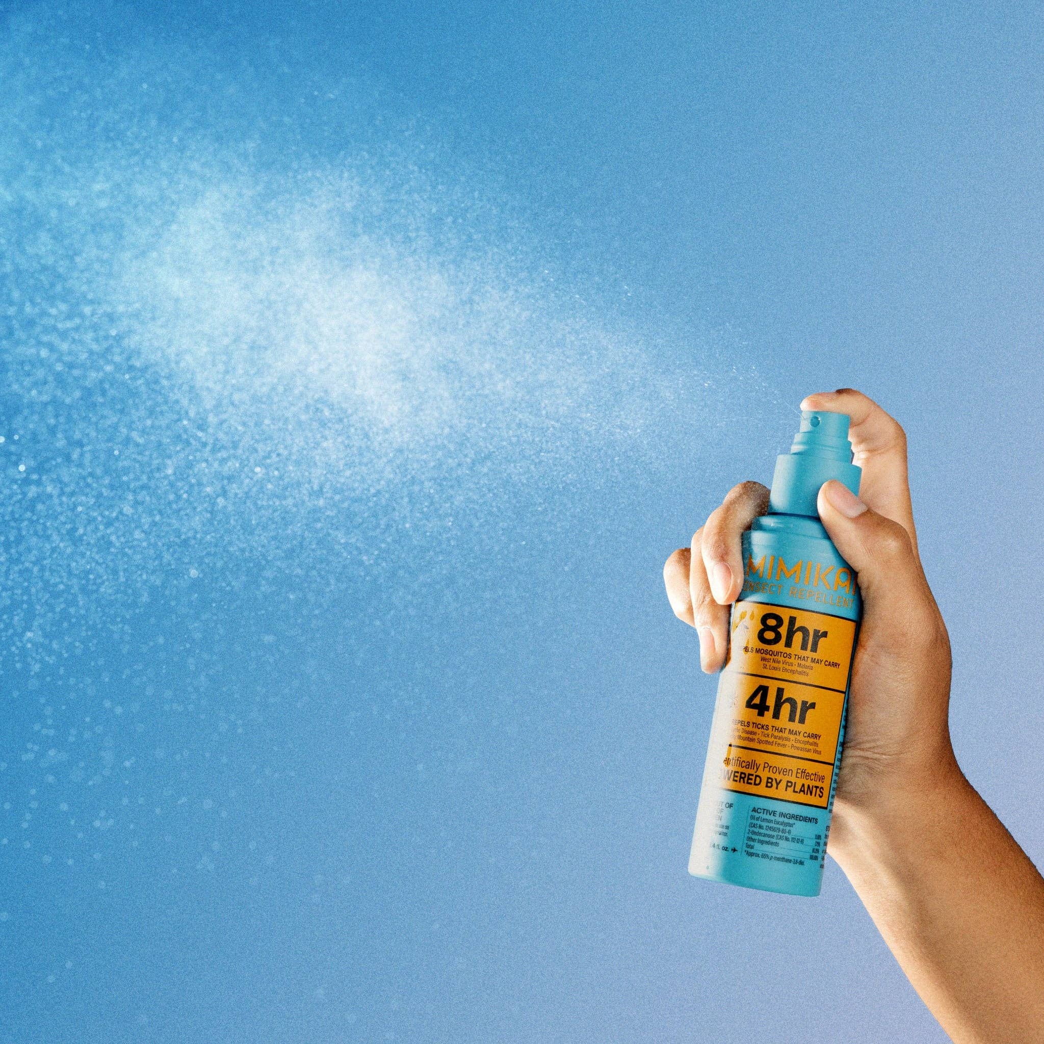 Mimikai Bug Spray - DEET - Free Naturally Derived Mosquito &amp; Tick Bug Spray 3.4oz - The Look and Co
