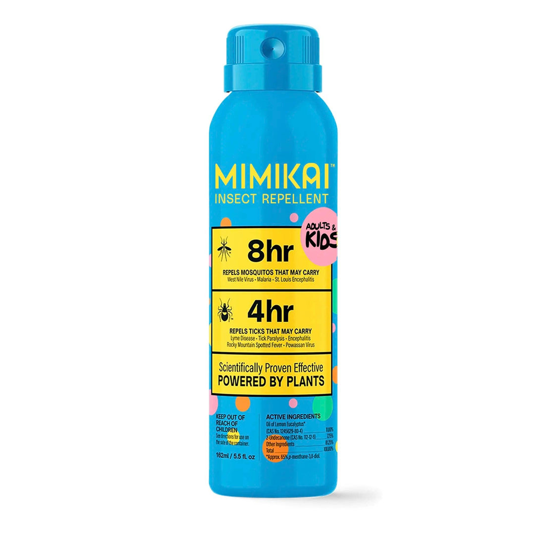 Mimikai Bug Spray - Kids DEET - Free Naturally Derived Mosquito &amp; Tick Bug Spray Mist 5.5oz - The Look and Co