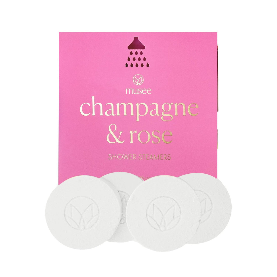 Musee - Champagne and Rose Shower Steamers - The Look and Co
