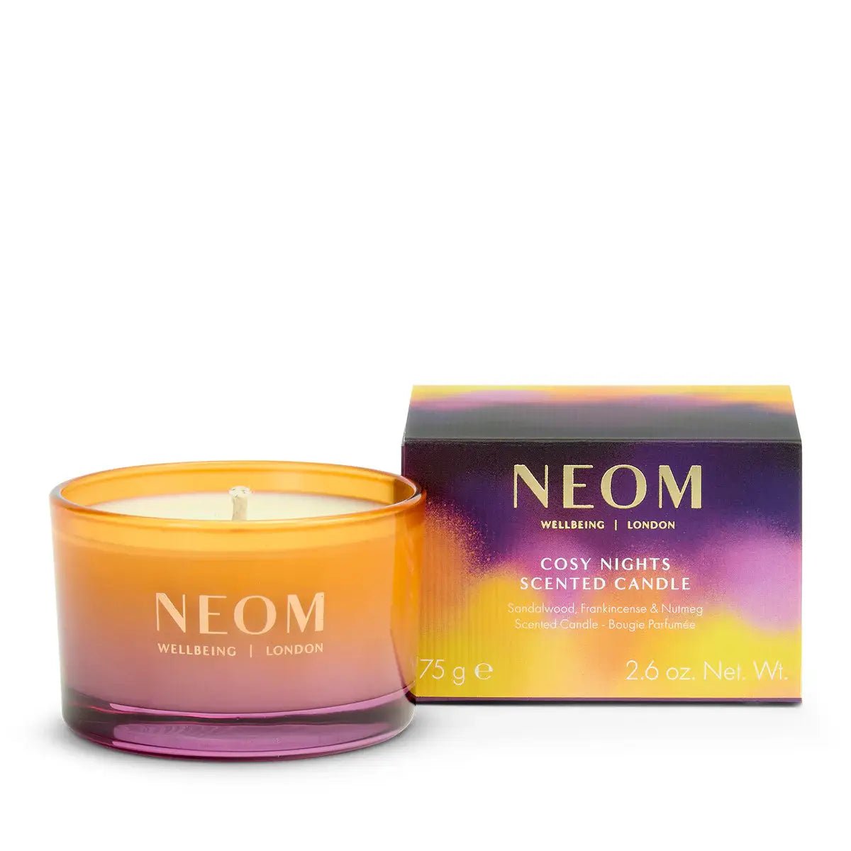 Neom Wellbeing - Cosy Nights Scented Candle (3 Sizes) - The Look and Co