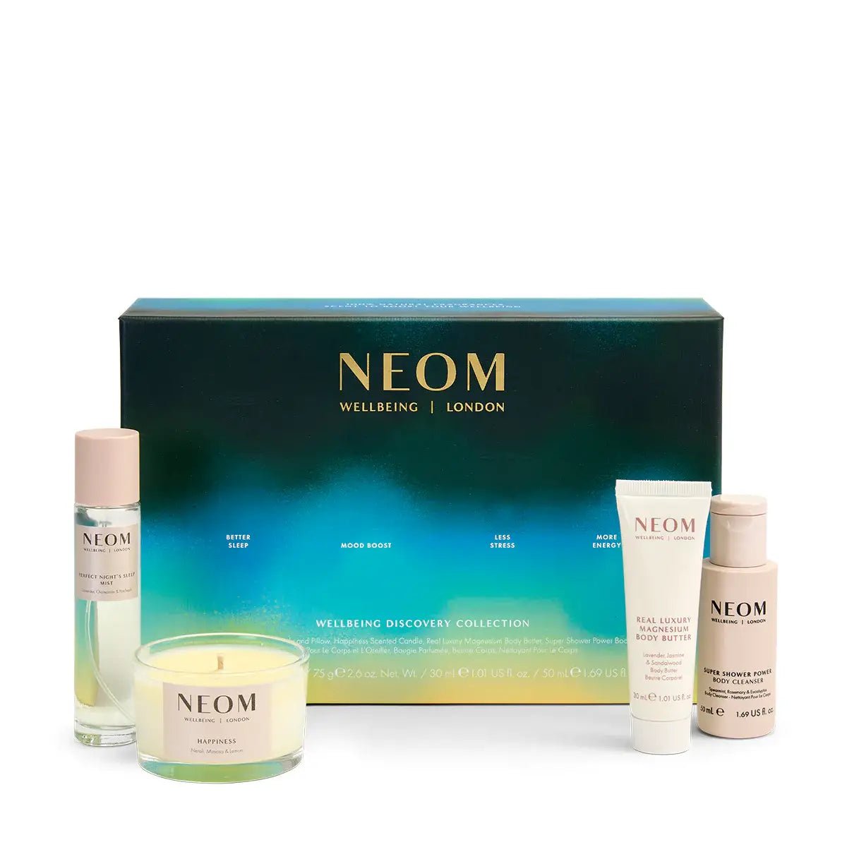 Neom Wellbeing - Holiday Wellbeing Discovery Collection - The Look and Co