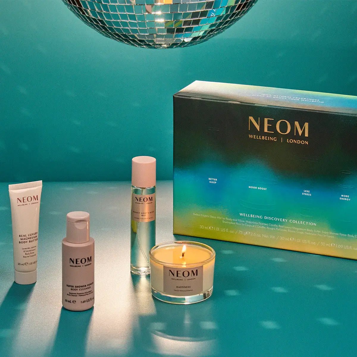 Neom Wellbeing - Holiday Wellbeing Discovery Collection - The Look and Co