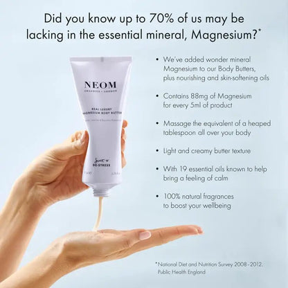 Neom Wellbeing - Real Luxury Magnesium Body Butter - The Look and Co