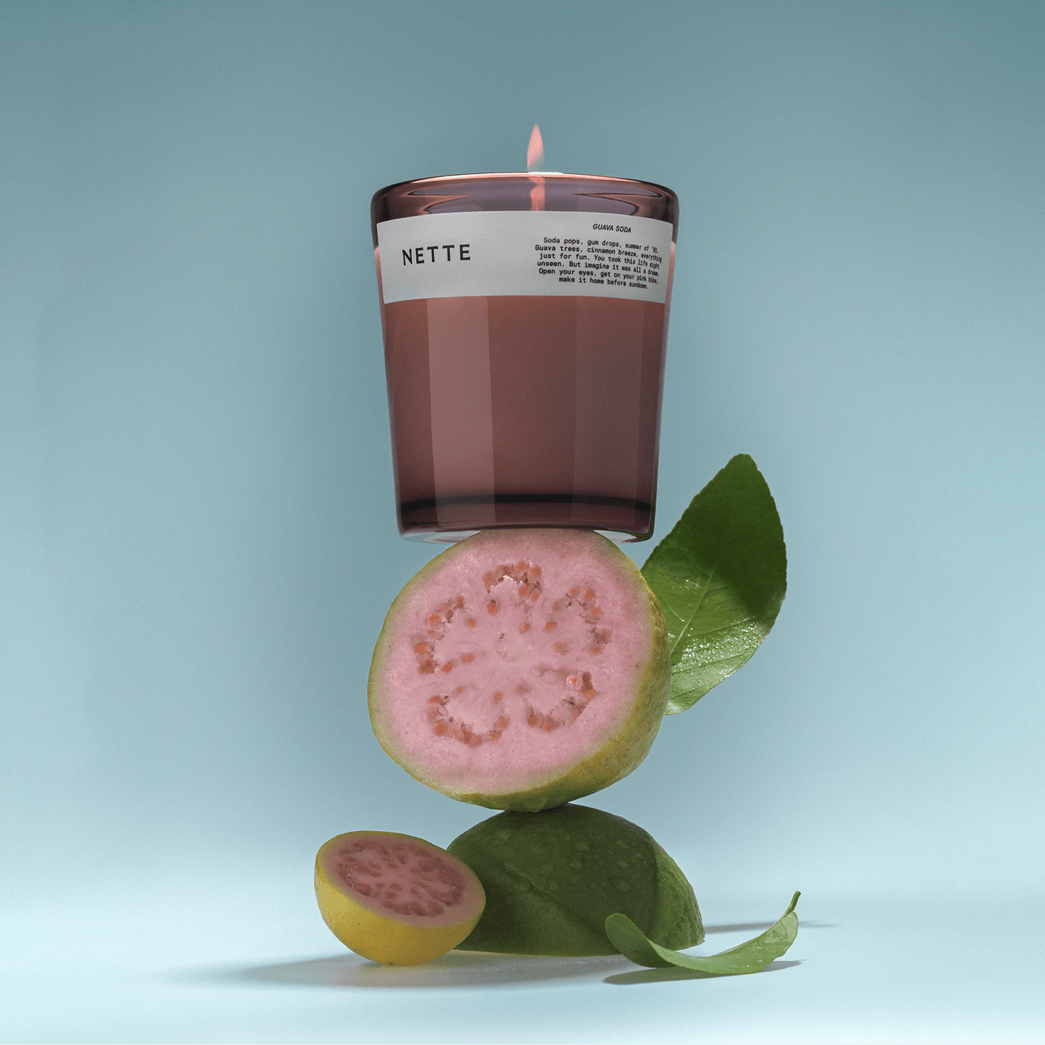 Nette - Guava Soda Scented Candle - The Look and Co
