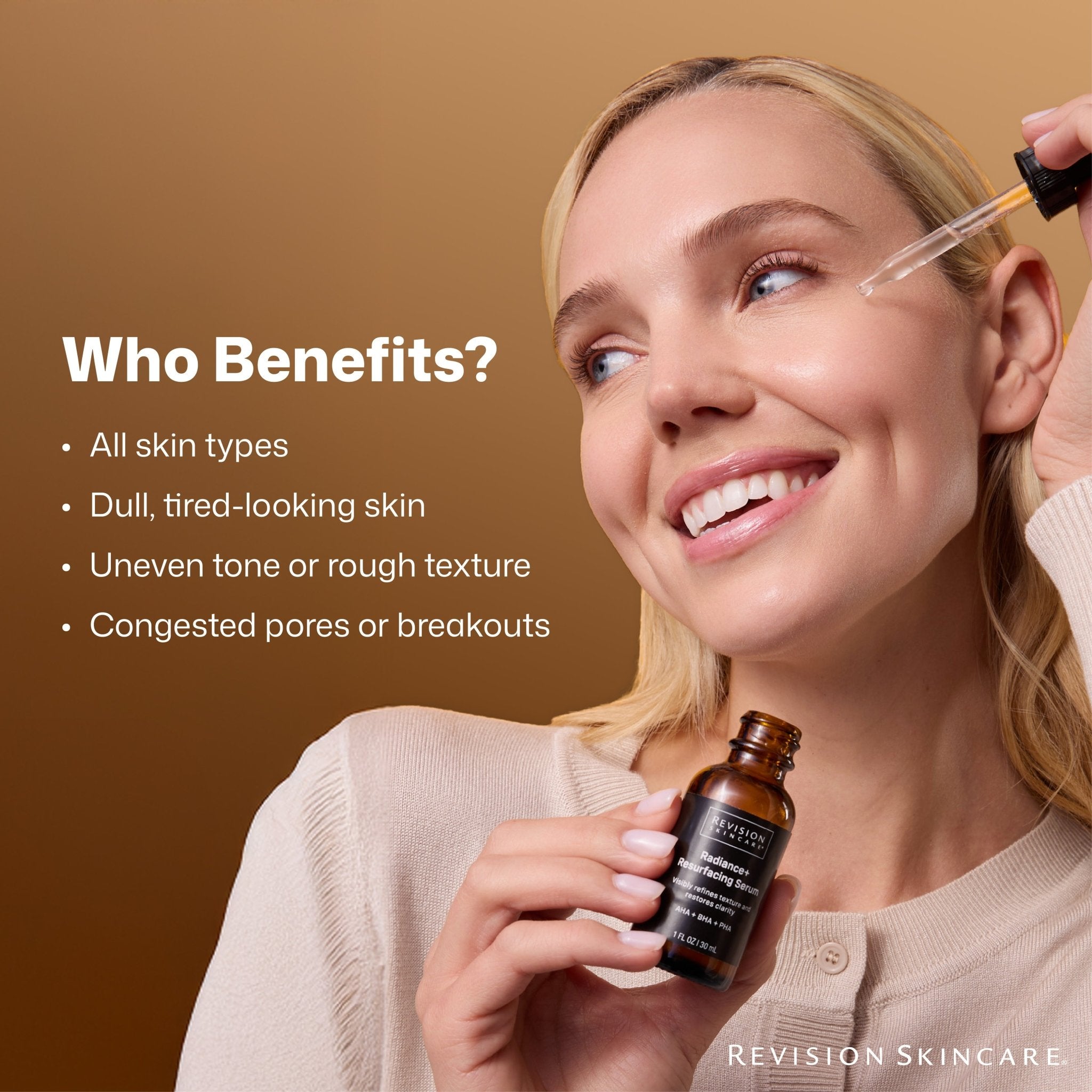 NEW! Revision Skincare Radiance+ Resurfacing Serum – The Look and Co