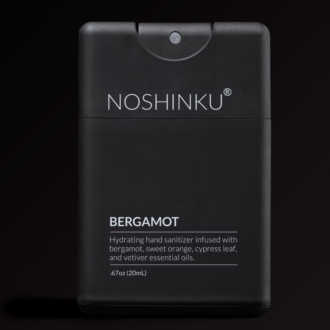 Noshinku - REFILLABLE Bergamot Ultra - Moisturizing Pocket Hand Sanitizer - The Look and Co