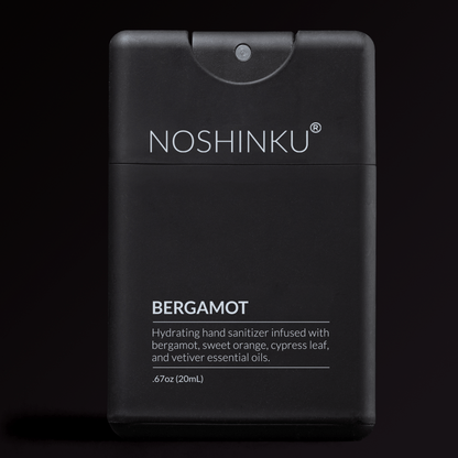 Noshinku - REFILLABLE Bergamot Ultra - Moisturizing Pocket Hand Sanitizer - The Look and Co
