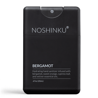 Noshinku - REFILLABLE Bergamot Ultra - Moisturizing Pocket Hand Sanitizer - The Look and Co