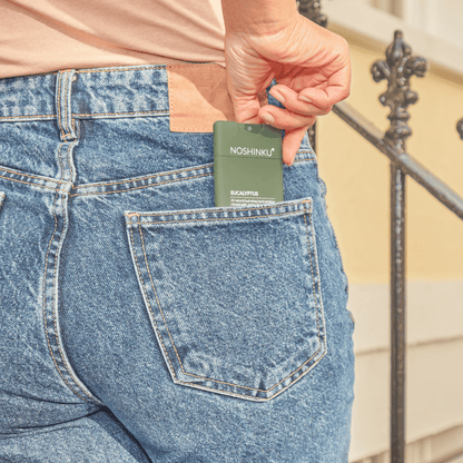 Noshinku - REFILLABLE Eucalyptus Moisturizing Pocket Hand Sanitizer - The Look and Co