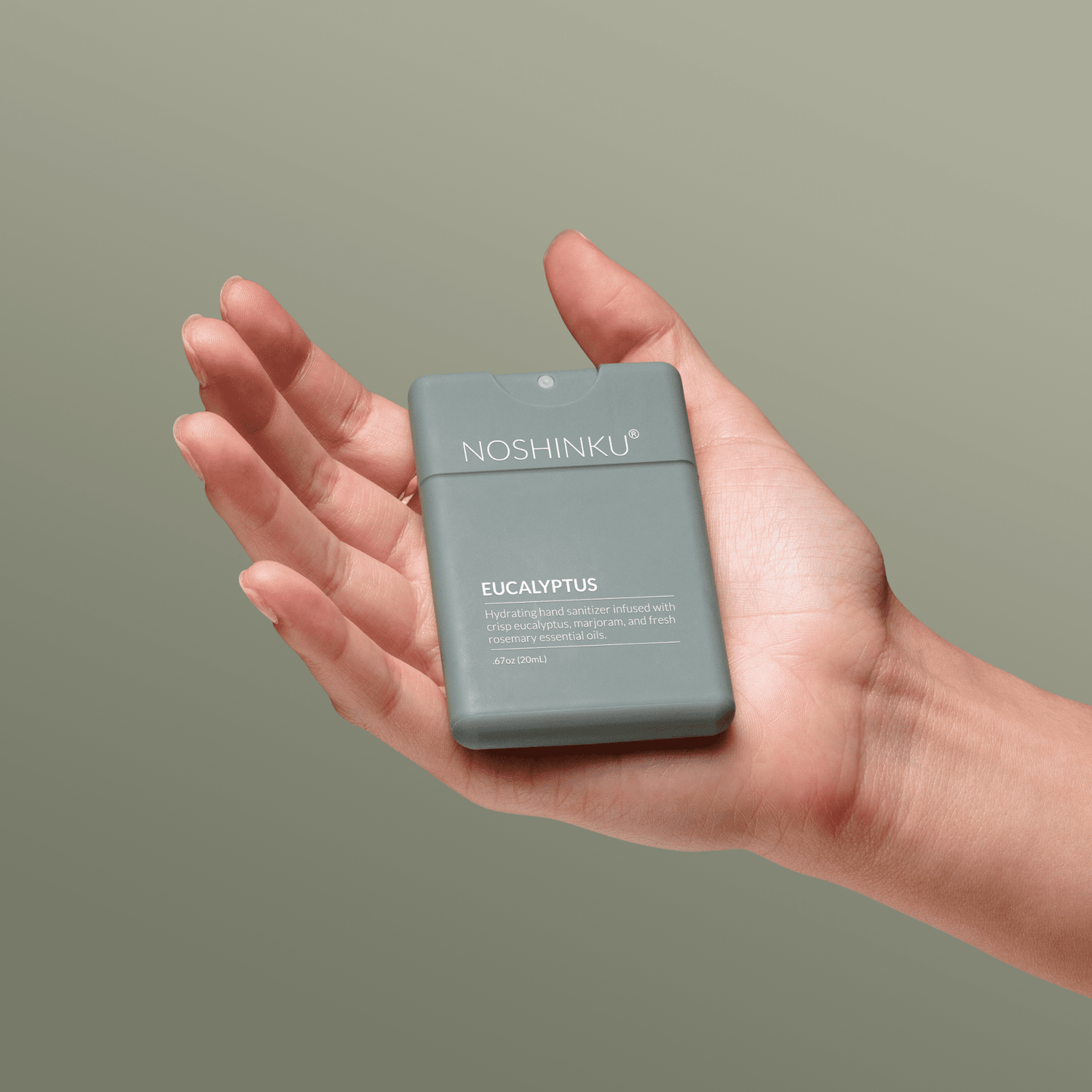 Noshinku - REFILLABLE Eucalyptus Moisturizing Pocket Hand Sanitizer - The Look and Co
