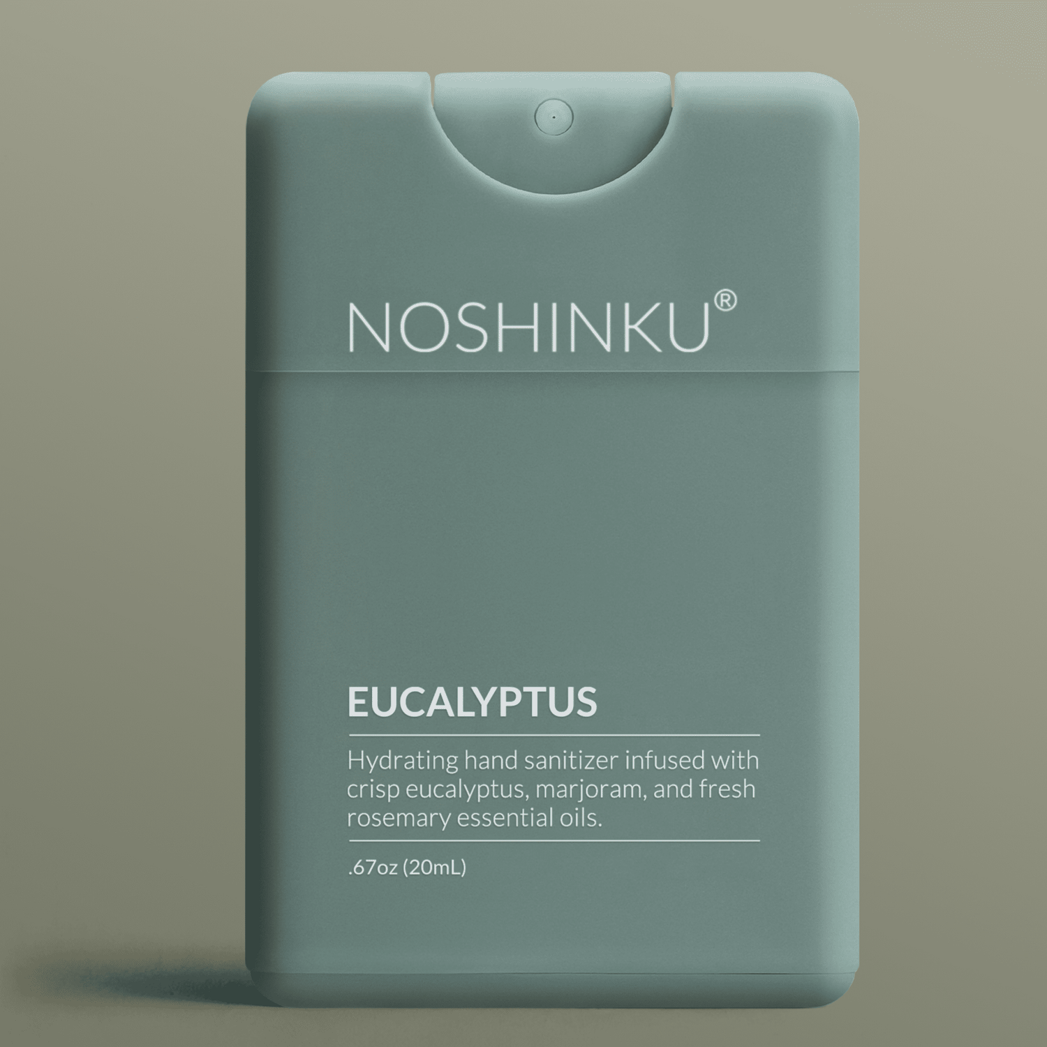 Noshinku - REFILLABLE Eucalyptus Moisturizing Pocket Hand Sanitizer - The Look and Co