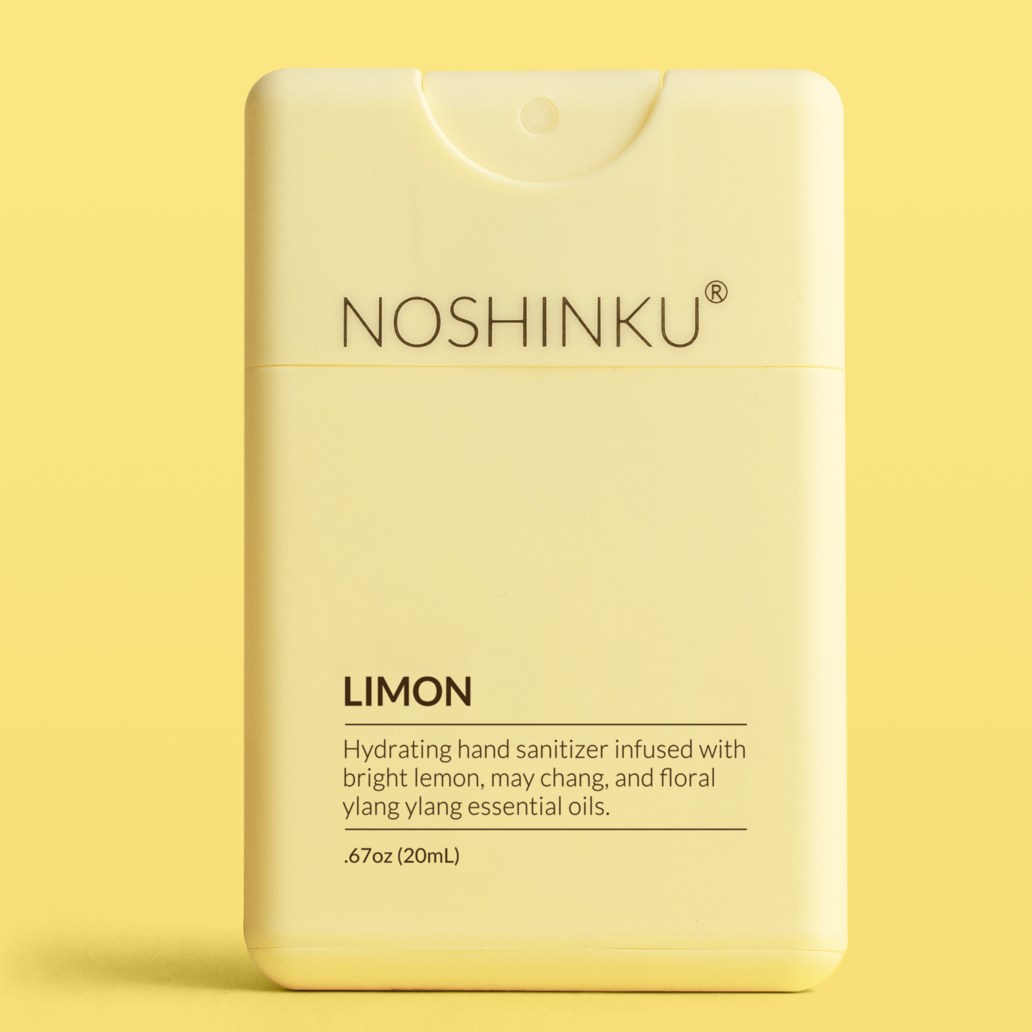 Noshinku - Refillable Lemon Ylang - Ylang Moisturizing Pocket Sanitizer - The Look and Co