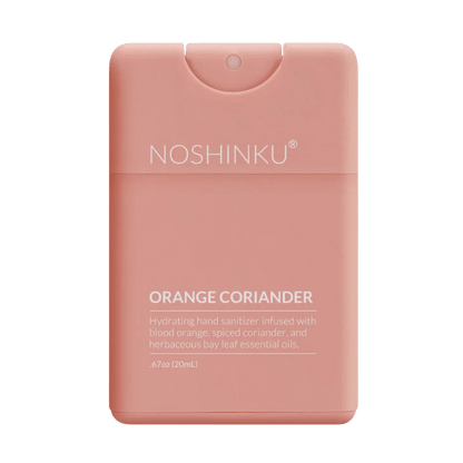 Noshinku - Refillable Orange - Coriander Hydrating Pocket Hand Sanitizer - The Look and Co