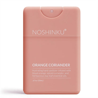 Noshinku - Refillable Orange - Coriander Hydrating Pocket Hand Sanitizer - The Look and Co