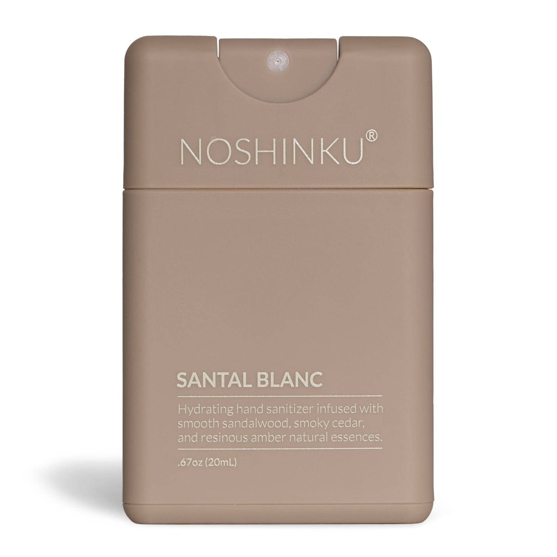 Noshinku - Refillable Santal Blanc Hydrating Pocket Hand Sanitizer - The Look and Co