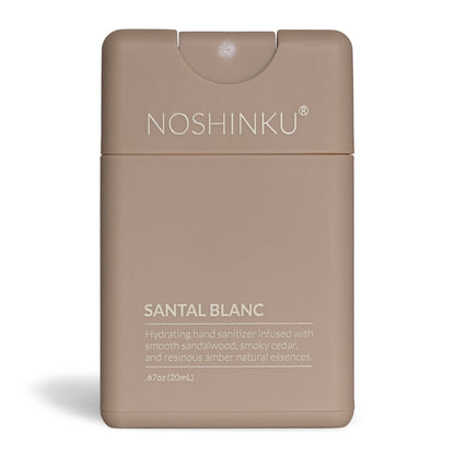 Noshinku - Refillable Santal Blanc Hydrating Pocket Hand Sanitizer - The Look and Co