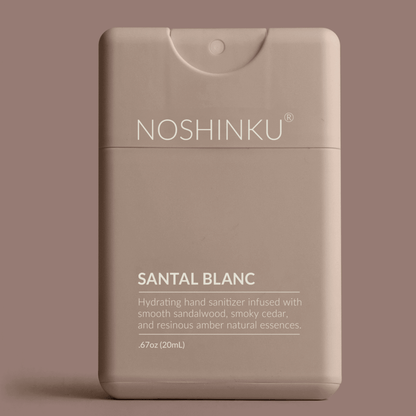 Noshinku - Refillable Santal Blanc Hydrating Pocket Hand Sanitizer - The Look and Co