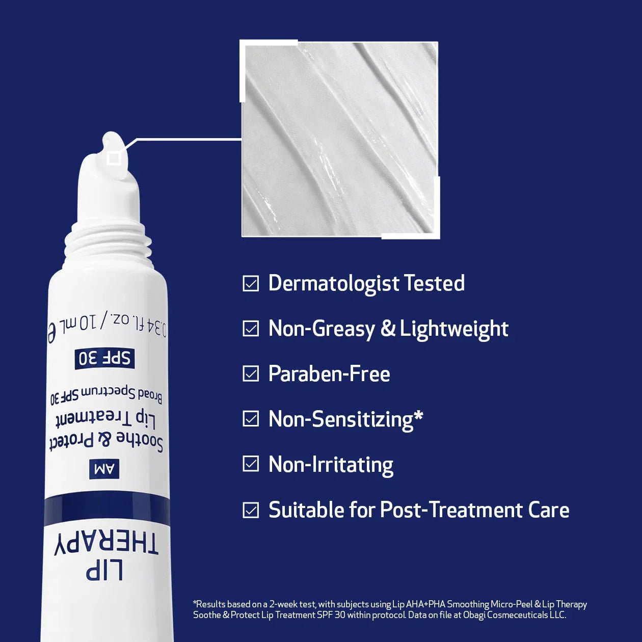 Obagi Lip Therapy AM Soothe &amp; Protect Lip Treatment SPF 30 - The Look and Co