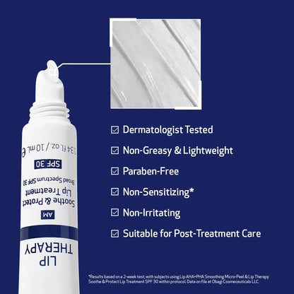 Obagi Lip Therapy AM Soothe &amp; Protect Lip Treatment SPF 30 - The Look and Co