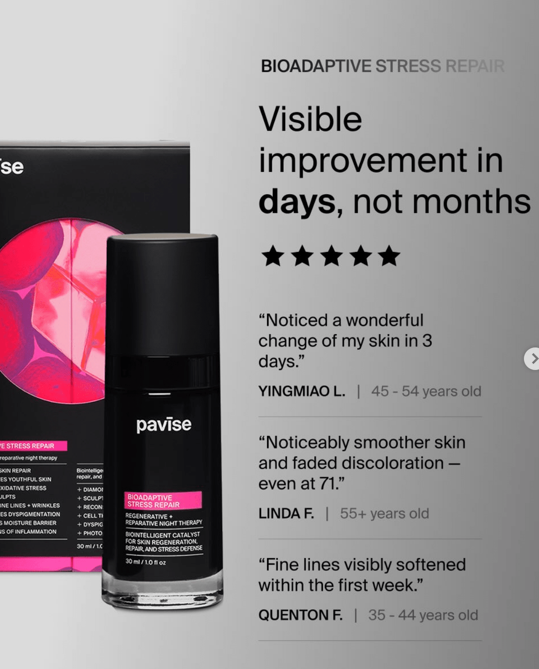 Pavise Bioadaptive Stress Repair - The Look and Co