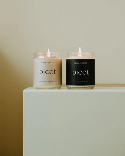Picot Collective The Honey Tobacco Candle - The Look and Co