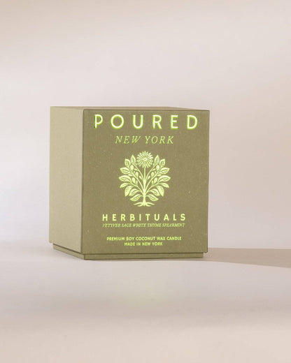 Poured New York - HERBITUALS Candle - The Look and Co