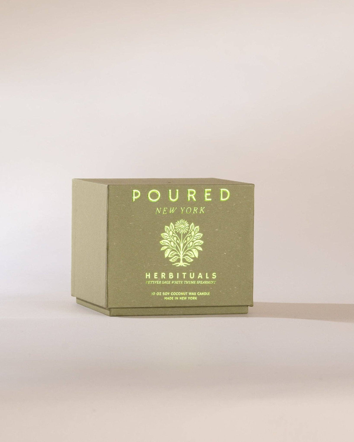 Poured New York - HERBITUALS Candle - The Look and Co