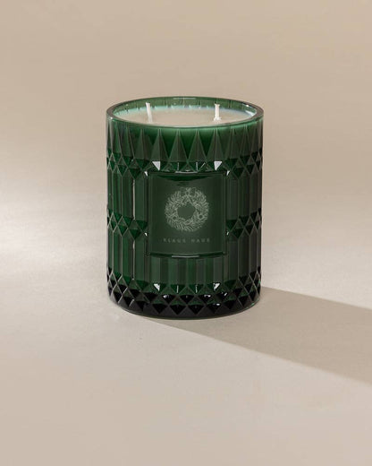 Poured New York - KLAUS HAUS Vintage Etched Glass Candle - The Look and Co