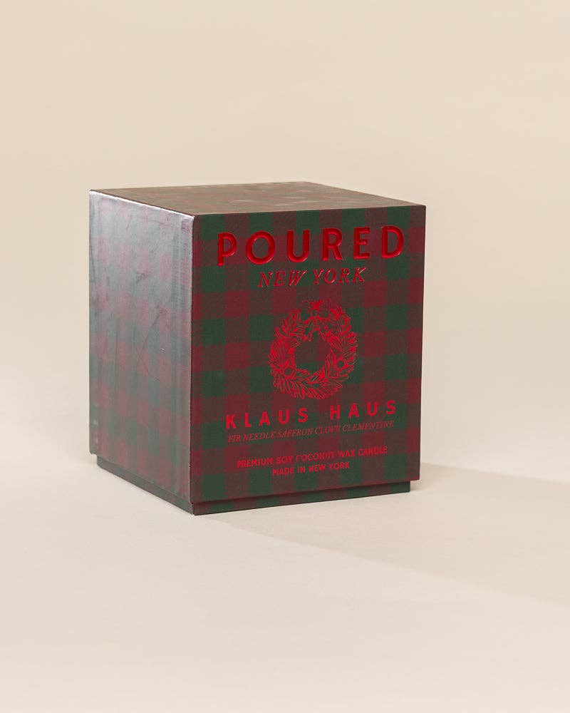 Poured New York - KLAUS HAUS Vintage Etched Glass Candle - The Look and Co