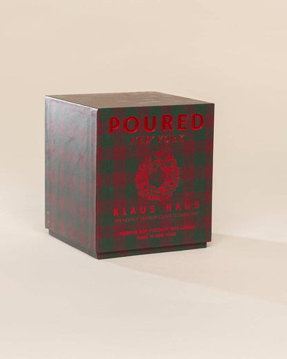 Poured New York - KLAUS HAUS Vintage Etched Glass Candle - The Look and Co