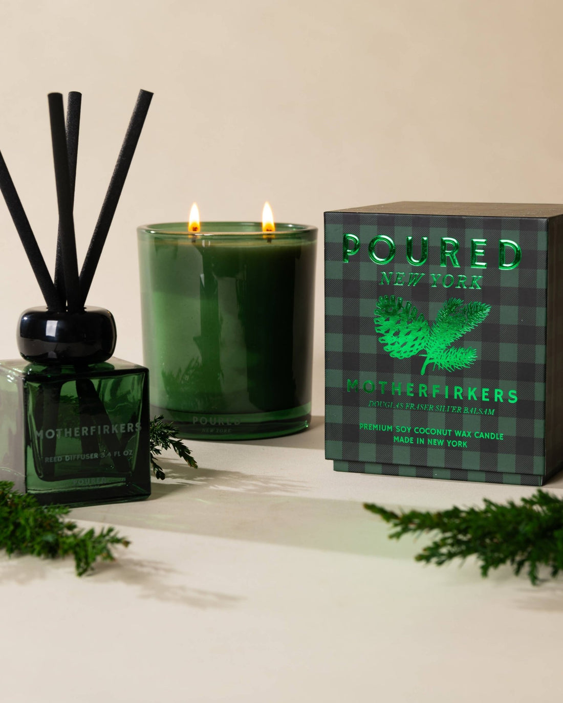 Poured New York - MOTHERFIRKERS 10 oz Candle - The Look and Co