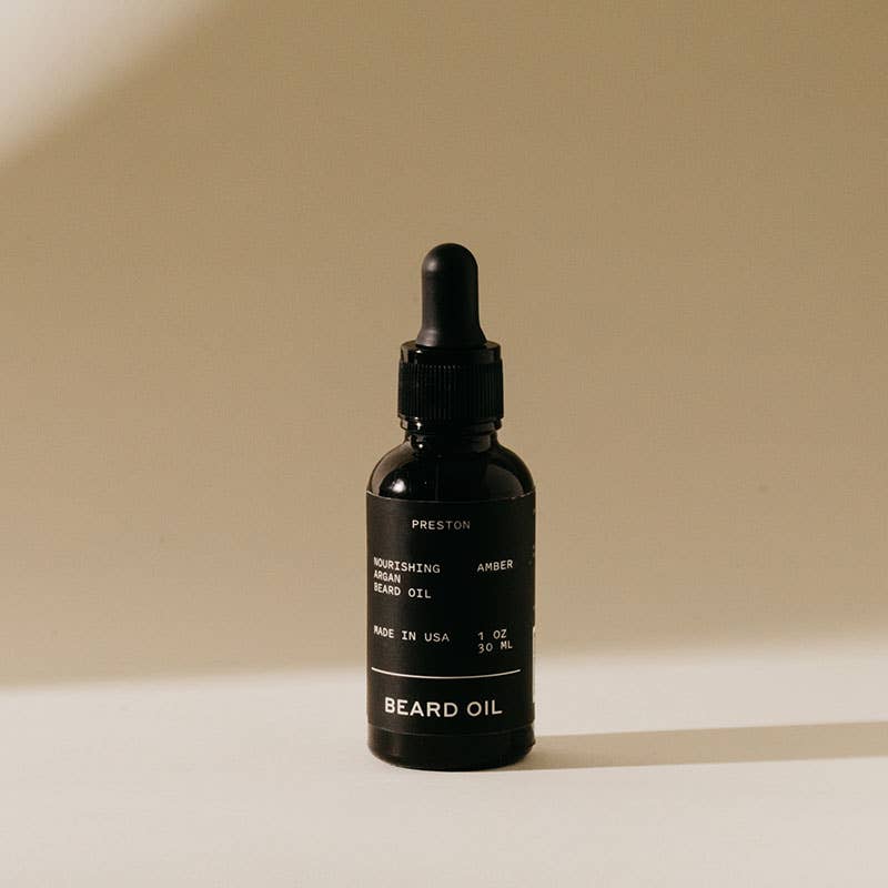 ‍Preston Grooming - Argan Oil Infused Beard Oil (100% off) - The Look and Co
