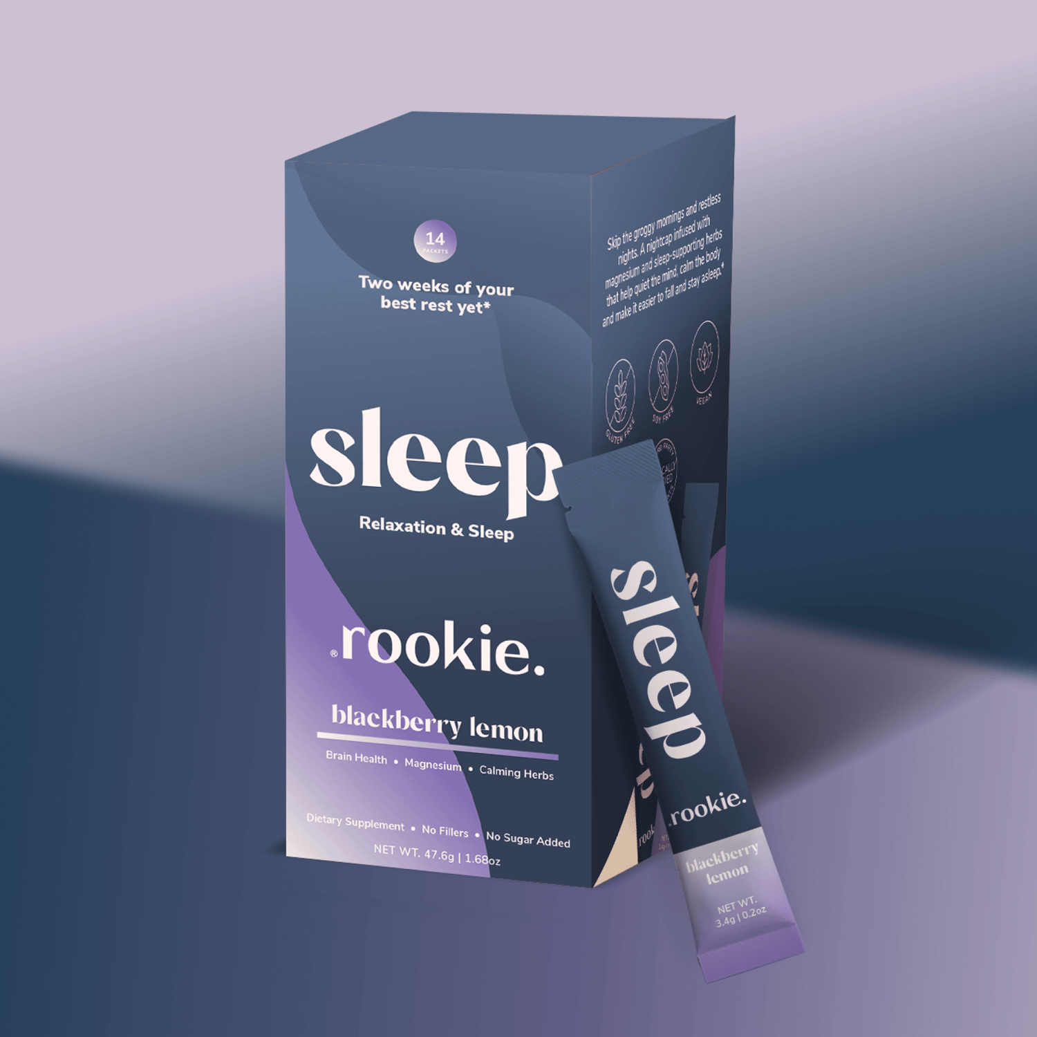 Rookie Wellness - Blackberry Lemon Sleep Drink Mix: Magnesium &amp; Melatonin - The Look and Co