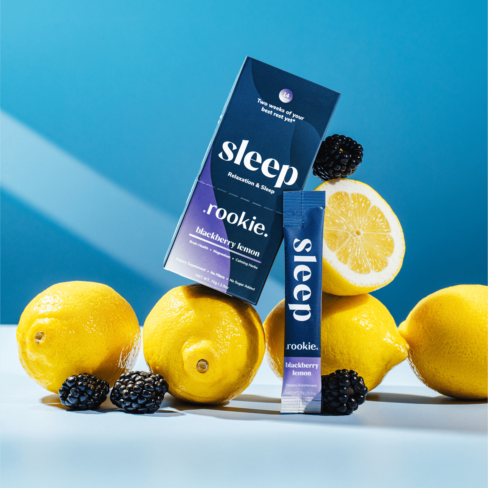 Rookie Wellness - Blackberry Lemon Sleep Drink Mix: Magnesium &amp; Melatonin - The Look and Co