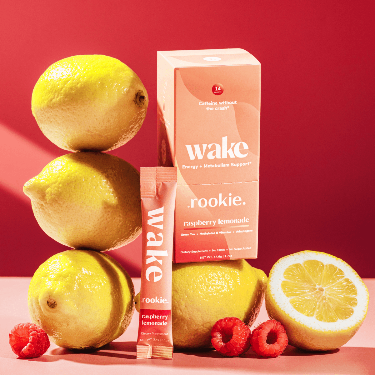 Rookie Wellness - Raspberry Lemonade Natural Energy + Metabolism Drink - The Look and Co