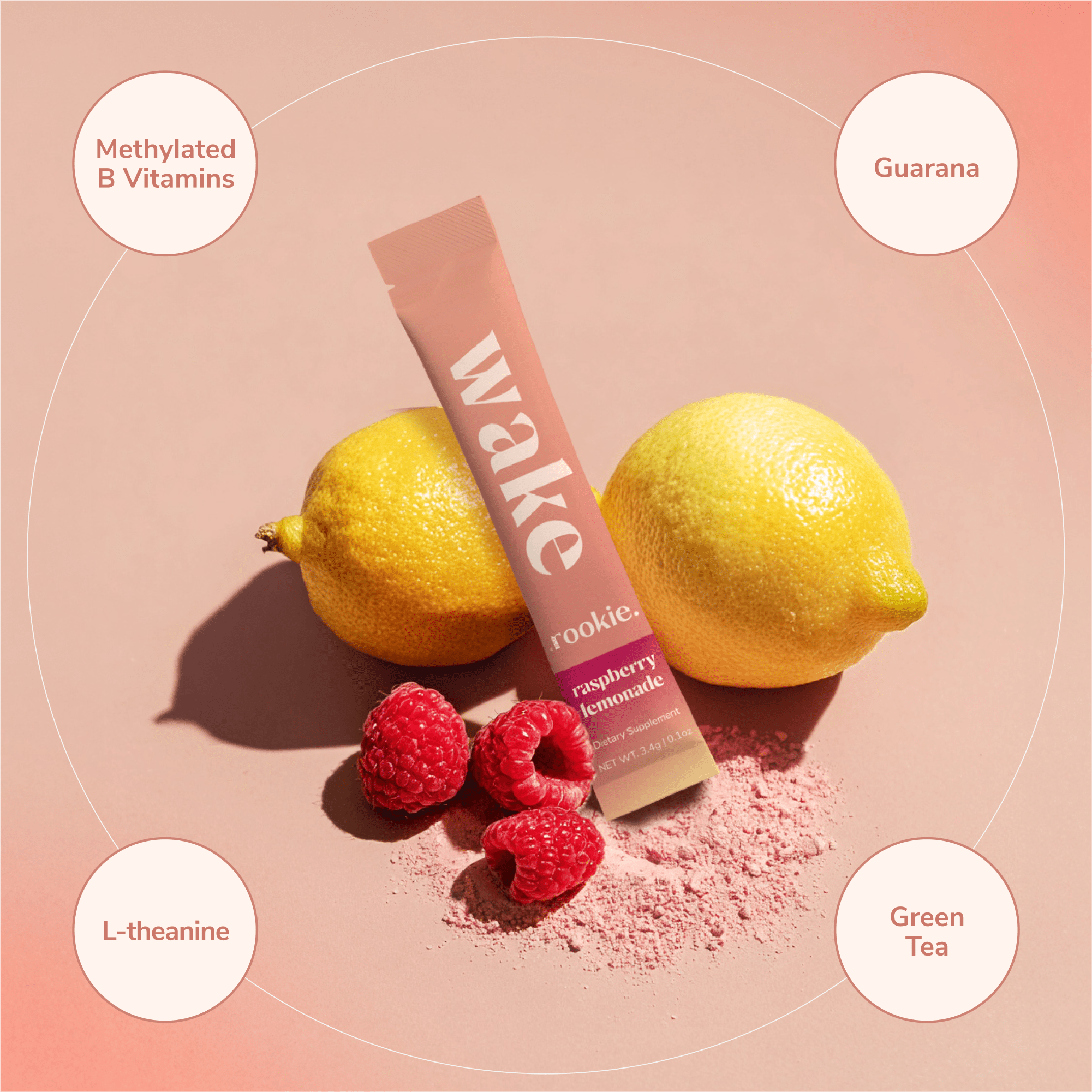 Rookie Wellness - Raspberry Lemonade Natural Energy + Metabolism Drink - The Look and Co