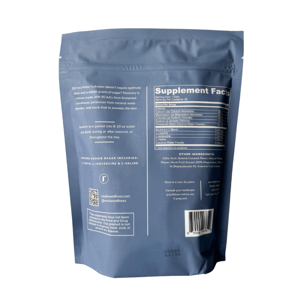 Rookie Wellness - Watermelon Lime BCAA Hydration + Electrolytes Packets - The Look and Co