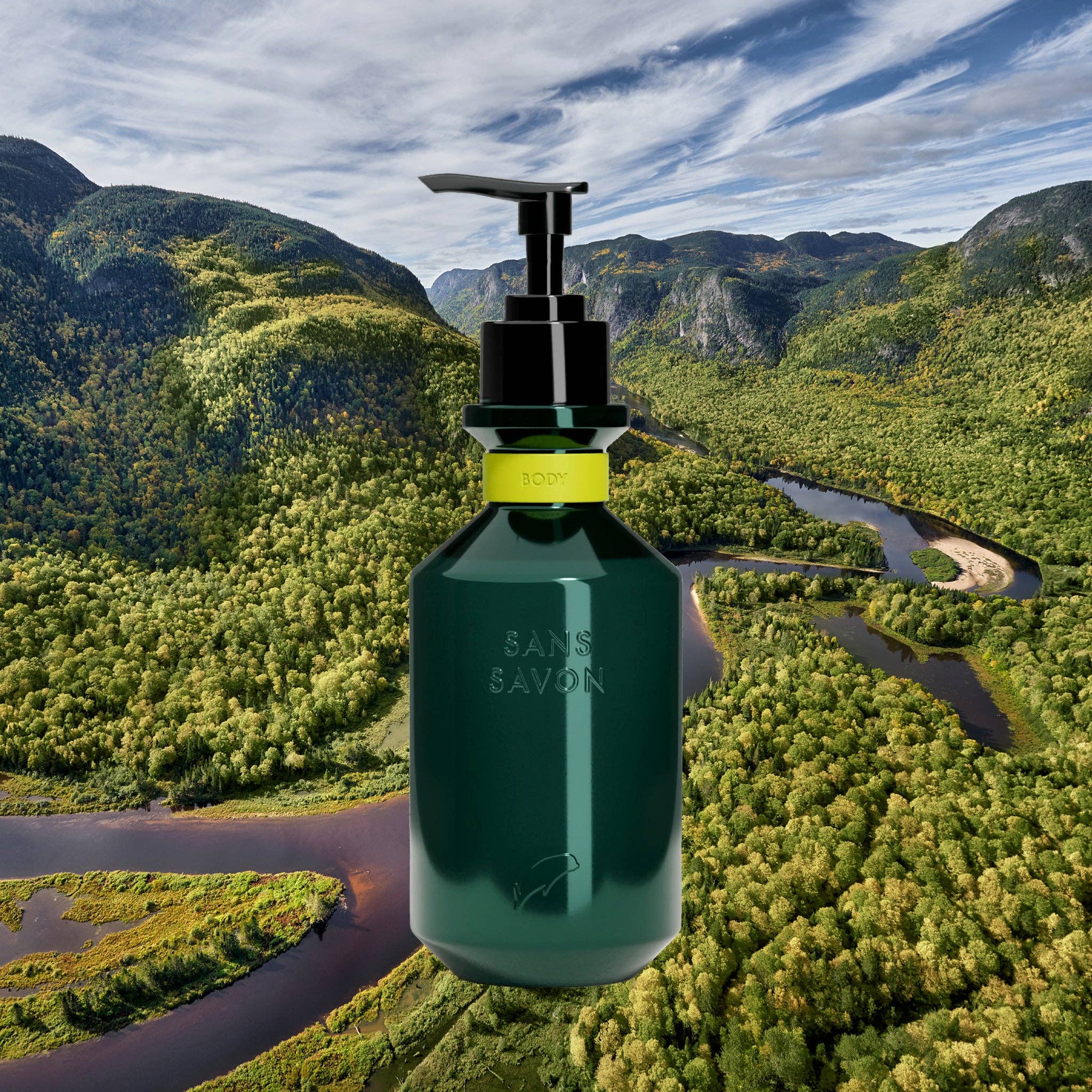 Sans Savon - Body Wash, Charlevoix Boreal Forest Blend (500ml) - The Look and Co