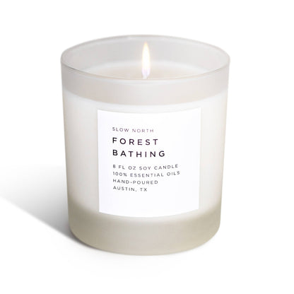 Slow North - Forest Bathing - Non-Toxic Candle - Spring Gift - The Look and Co