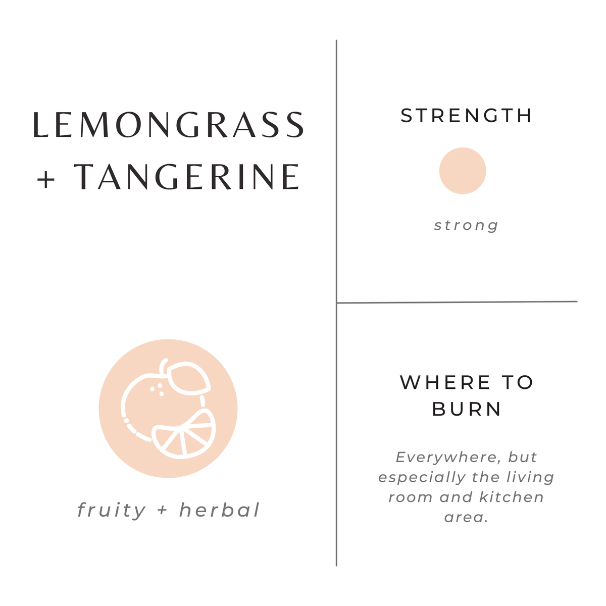 Slow North - Lemongrass + Tangerine - Non-Toxic Candle, Essential Oils - The Look and Co