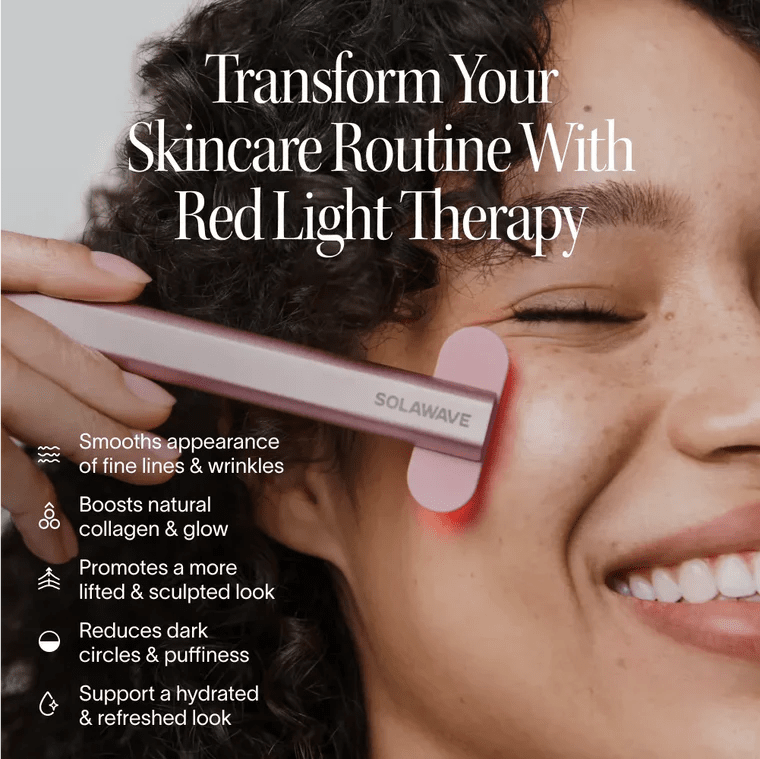 Solawave 4 - in - 1 Radiant Renewal Skincare Wand with Red Light Therapy - The Look and Co